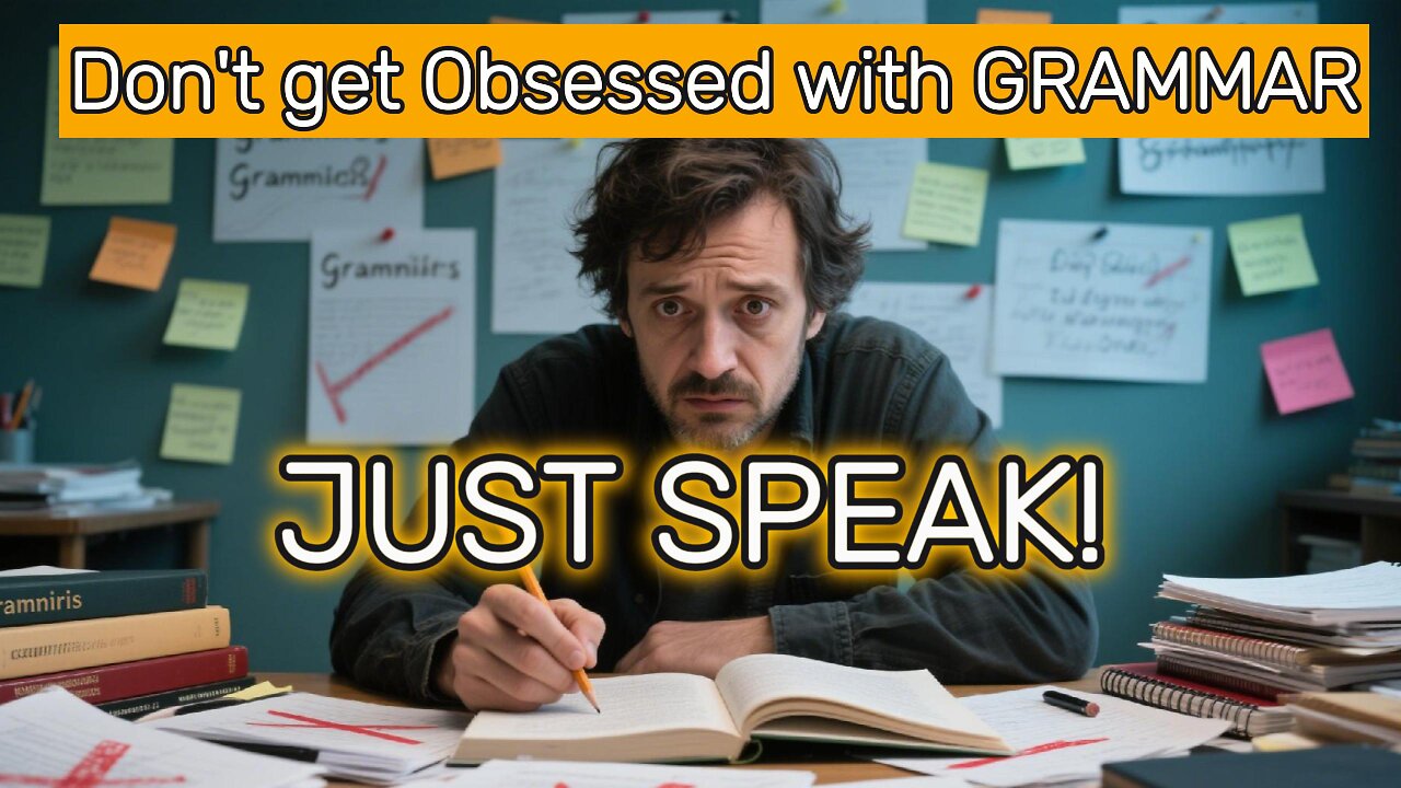 GRAMMAR IS KILLING YOUR FLUENCY - JUST SPEAK PLEASE - Improve Your English Speaking THROUGH Practice
