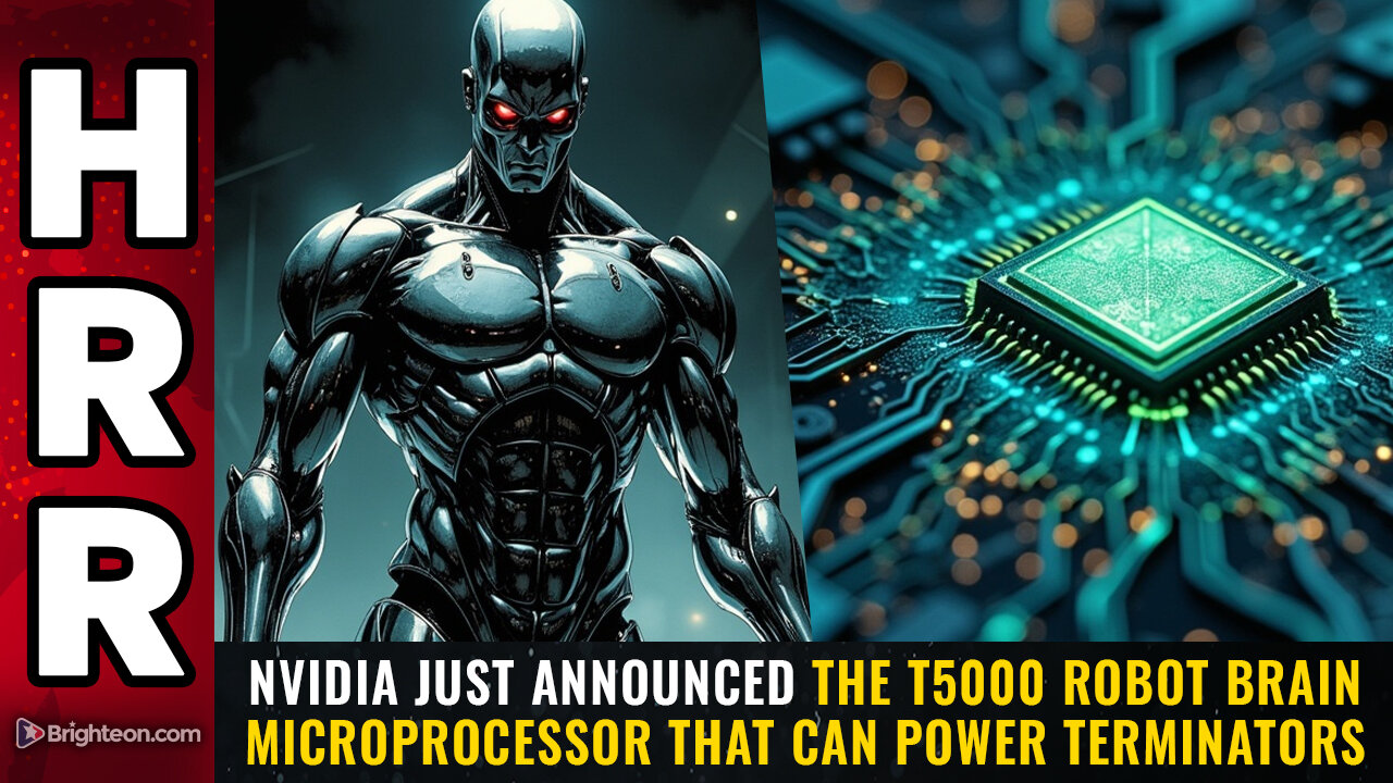 NVIDIA just announced the T5000 robot brain microprocessor that can power TERMINATORS