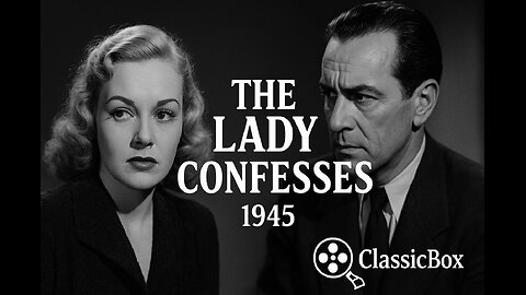 The Lady Confesses (1945) – Film Noir Mystery | Crime Thriller | Full Movie | ClassicBox