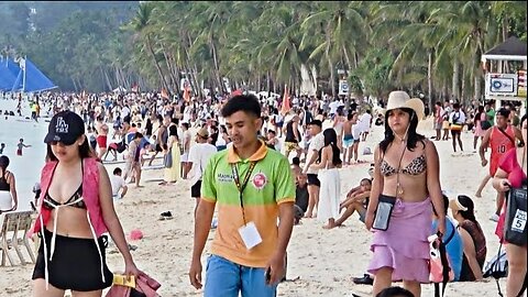 Look! This is Boracay White Beach on September 12 2025 5:00pm Walk Subrang Daming Tao