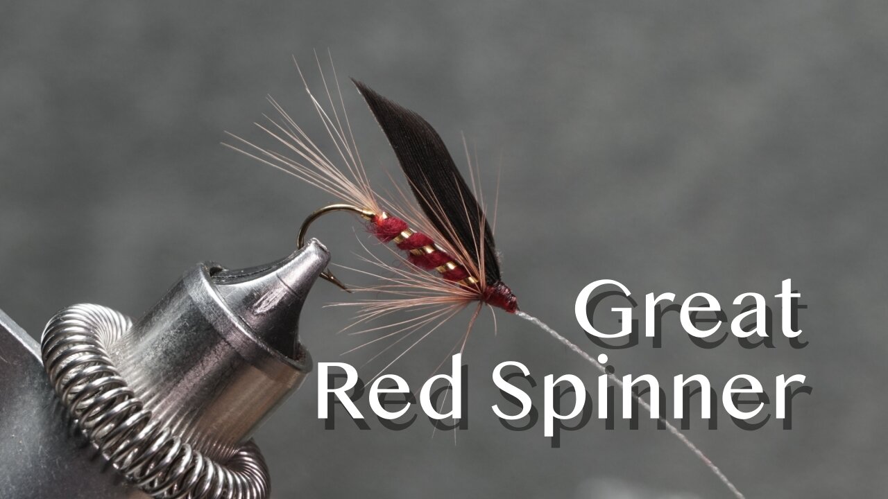 Great Red Spinner: a trout fly from Favorite Flies and Their Histories (1892) by Mary Orvis Marbury
