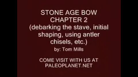 PRIMITIVE SURVIVAL, Stone Bow Making With A Shaving Horse 2
