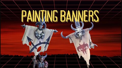WARHAMMER THE OLD WORLD HOW TO PAINT BANNERS FREE HAND