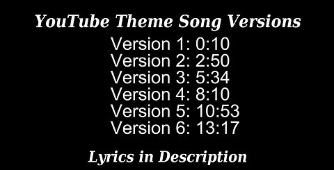 6 Versions of YouTube Theme Song