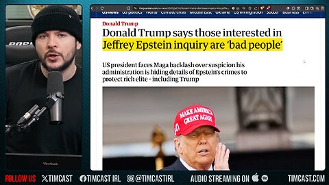 Trump Says Only BAD PEOPLE Want Epstein Files, Orders ALL CREDIBLE Info Released, Democrats POUNCE