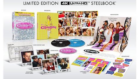 Clueless 30th Anniversary Edition [4K UHD SteelBook + Blu-Ray] Alicia Silverstone