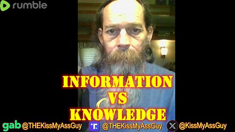 INFORMATION vs KNOWLEDGE