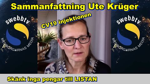 Ute Krüger kommenterar CV19 injektionen per 2025Nov21
