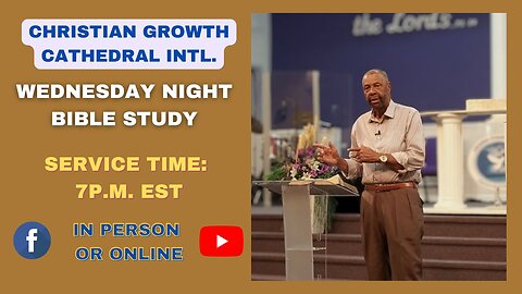 C.G.C. Wednesday Night Bible Study (September 3rd 2025)