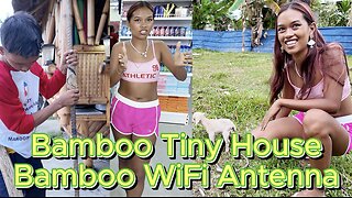 🇵🇭 Filipina Food Mission & Bamboo Tiny House WiFi Antenna! OFF GRID ISLAND FAMILY PHILIPPINES LIVING