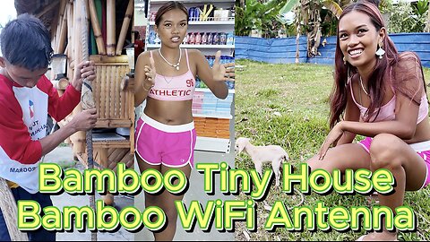 🇵🇭 Filipina Food Mission & Bamboo Tiny House WiFi Antenna! OFF GRID ISLAND FAMILY PHILIPPINES LIVING