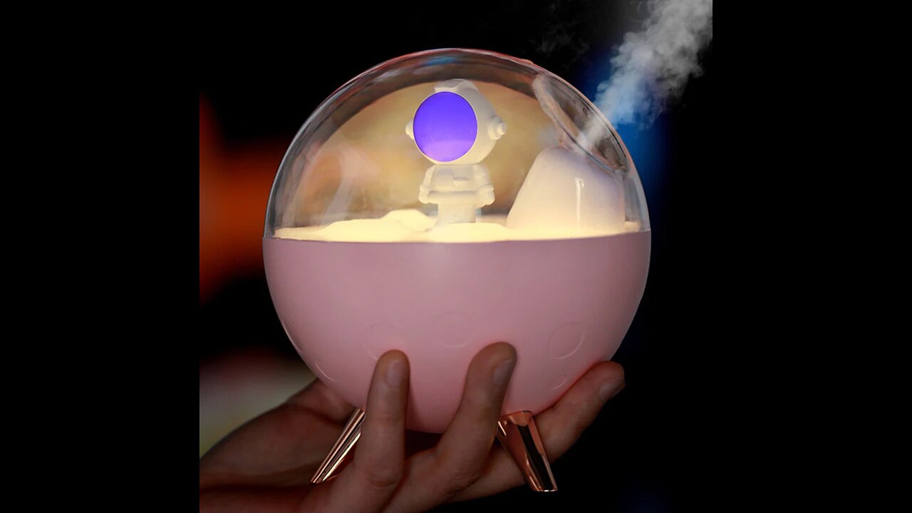 Cute Portable Astronaut Humidifier, with 2 Spray Modes, for Home, Office