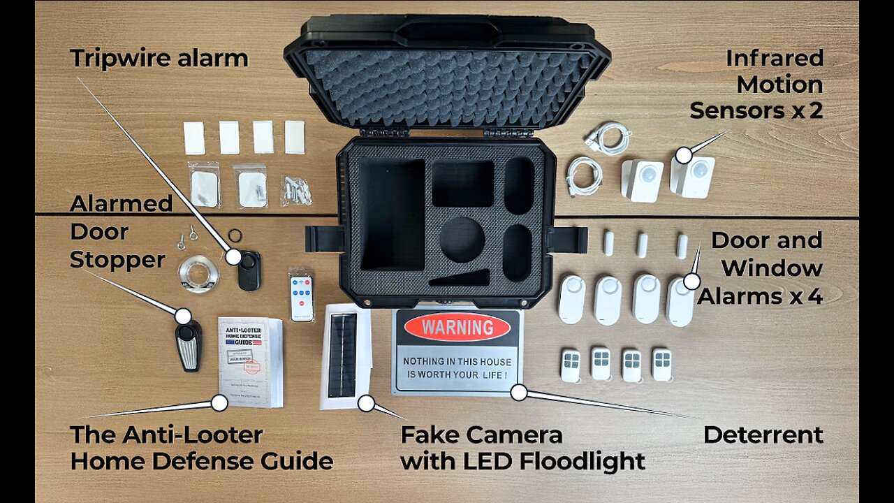 The Anti-Looter Kit - A home security system to defend your family and property