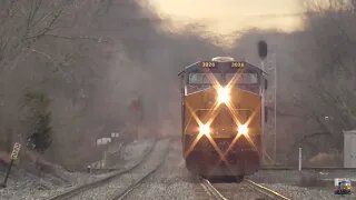 Norfolk Southern and CSX Intermodal Trains from Berea, Ohio December 28, 2024 Part 5