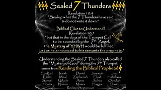 102725m My Seven Thunders of Heaven are your vision in this way. Moses declared her song of joy