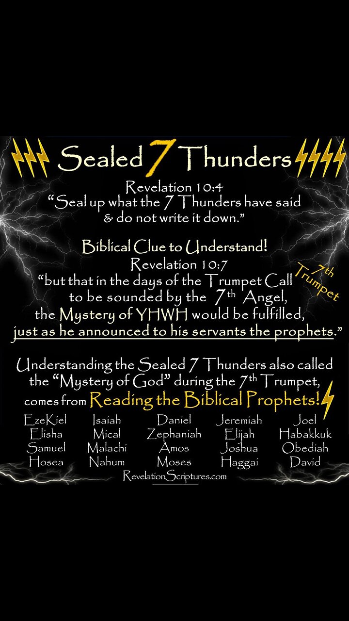 102725m My Seven Thunders of Heaven are your vision in this way. Moses declared her song of joy