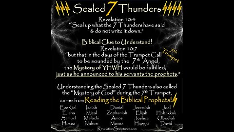 102725m My Seven Thunders of Heaven are your vision in this way. Moses declared her song of joy