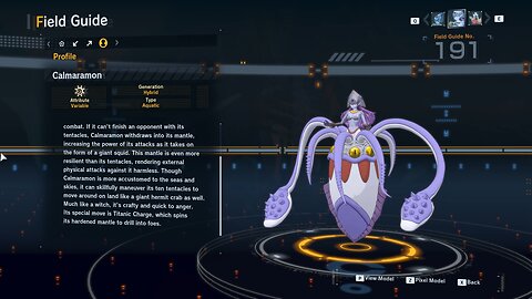 calmaramon all digivolution/de-digivolution/profile Digimon Story Time Stranger