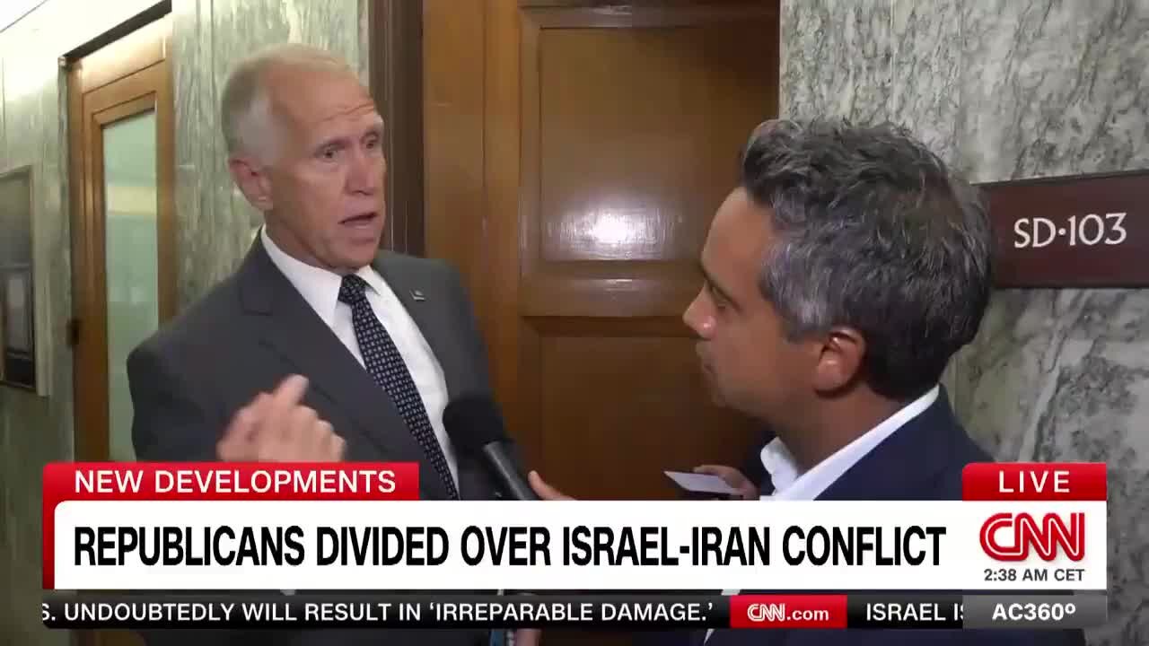 GOP Sen. Thom Tillis on Iran: ‘It Is Time for Regime Change’