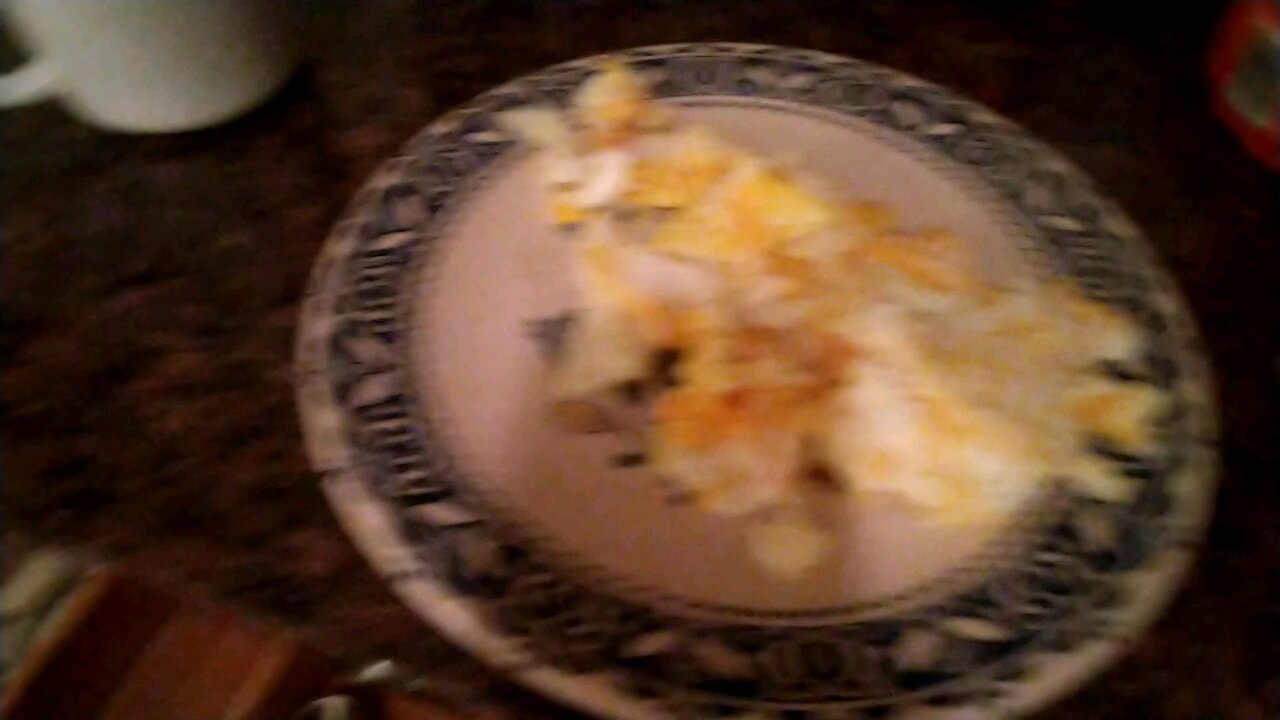 Perfectly Done Eggs and A Cute Small Dog