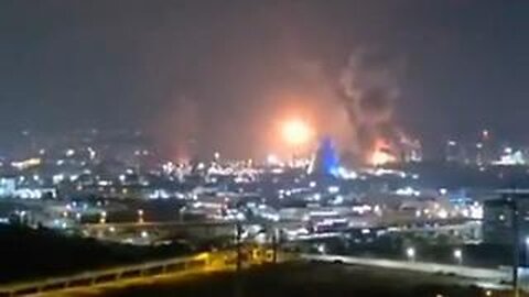 Iranian missile strikes the Gezer gas power plant, Israel.