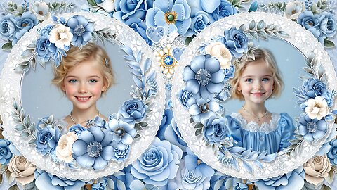 Blue Florals ➤ Project FREE to Download ProShow Producer 6-9 Created by Dixie PSP 6 - 9