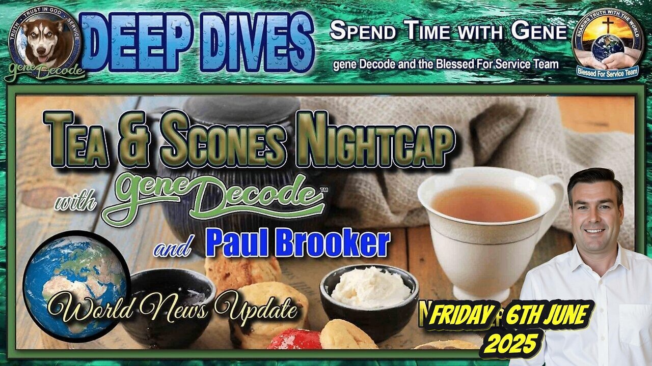 TEA & SCONES WITH GENE DECODE & PAUL BROOKER - 6TH JUNE 2025