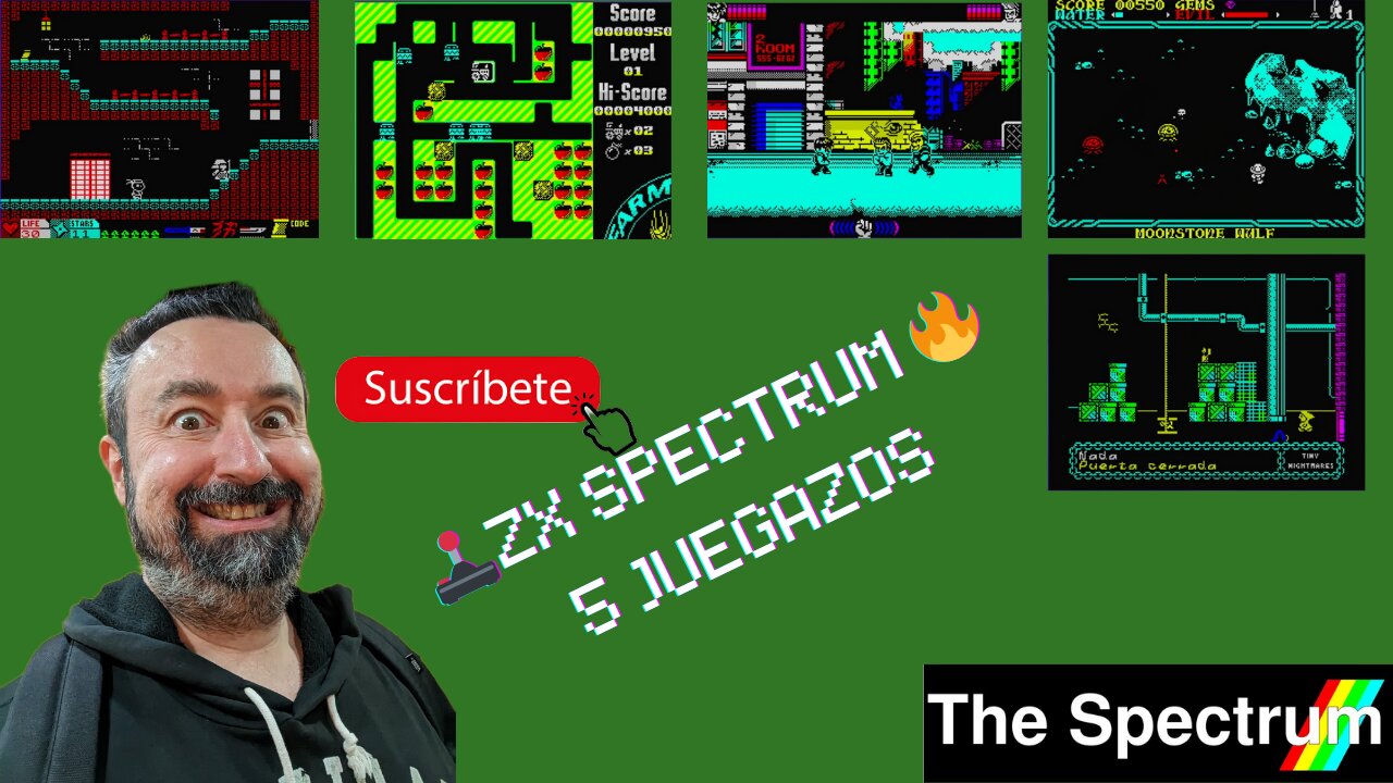 🕹️ ¡Pruebo 5 JUEGOS Homebrew en The ZX Spectrum! 🎮
