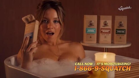 Sydney Sweeney Dr. Squatch Commercial Compilation - All Natural Body Soap Ads