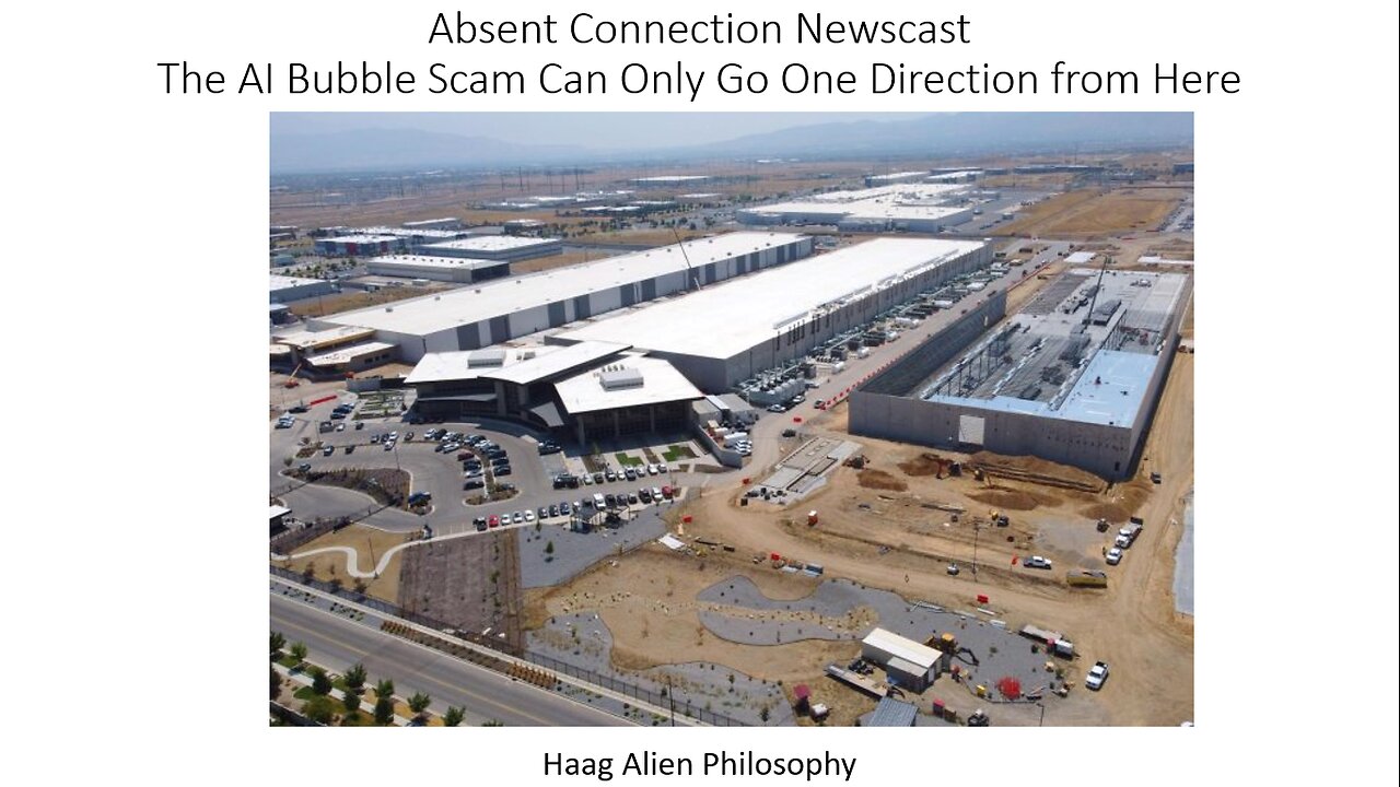 Absent Connection Newscast The AI Bubble Scam Cant Go On Much Longer