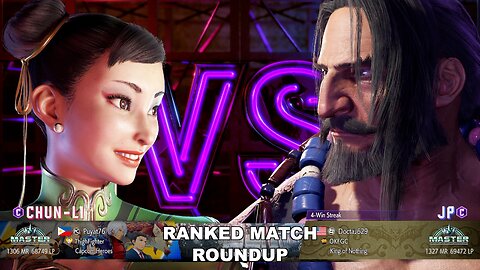 Kuya Kalbo SF6 Ranked Match Roundup. Chun Li Master Rank [Hori Fight Stick]