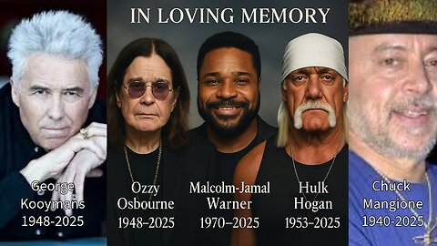 This Week Really Sucked! Remembering Malcolm, Ozzy, Hulkster, Chuck, and George.