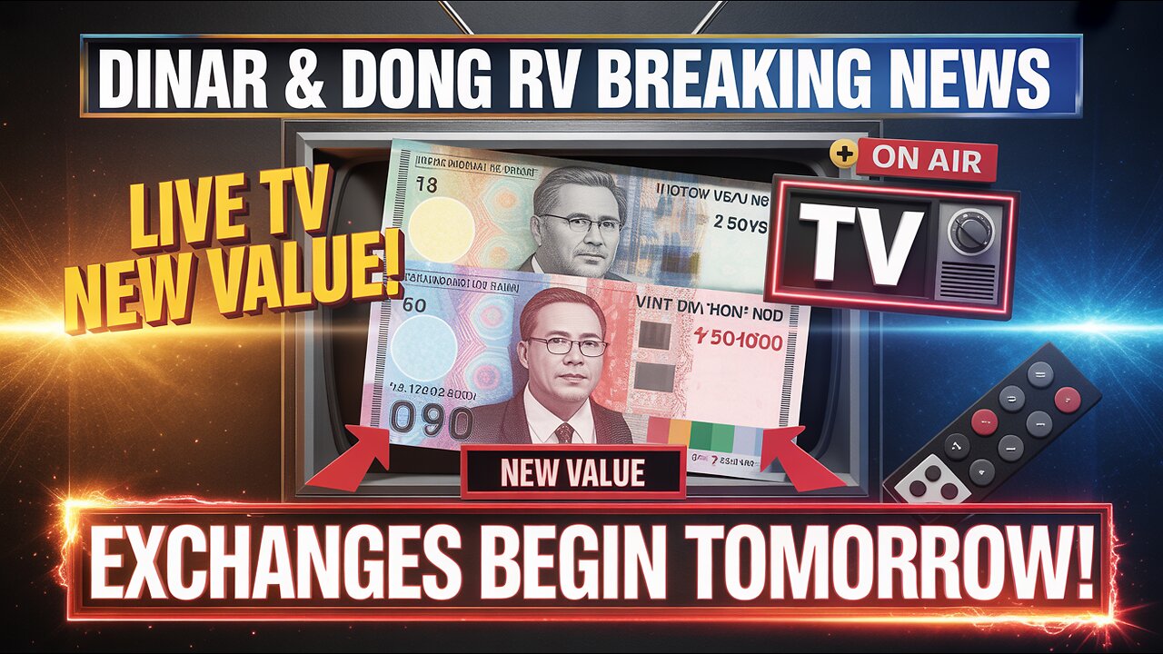 Iraqi Dinar & Dong RV Breaking News – Live TV Shows New Value! Exchanges Begin Tomorrow!