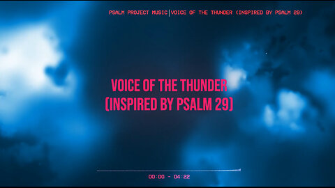 🌩️ Voice of the Thunder (Inspired by Psalm 29 )🌩️