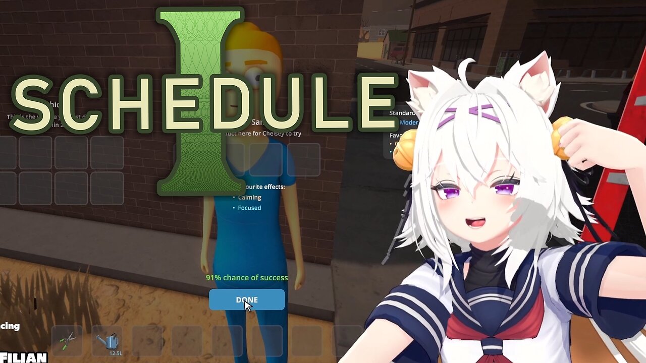 small catgirl plays Schedule 1 for the first time!