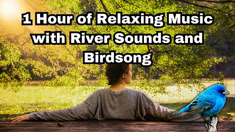 1 Hour Relaxing Music – Birdsong & Calm River for Sleep and Relaxation