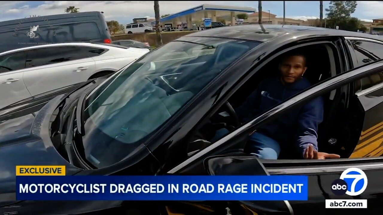 Road Rage Nightmare: Motorcyclist Dragged by Car in Riverside