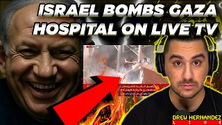 ISRAEL BOMBS GAZA HOSPITAL ON LIVE TV KILLING AT LEAST 20 INCLUDING JOURNALISTS & CIVILIANS