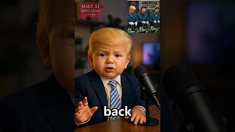 Baby Trump Talks Tariffs On China #trump #maga #podcast #news