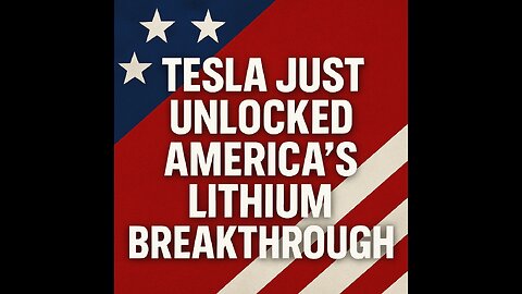 Tesla Just Unlocked America’s Lithium Breakthrough — A New Era Starts Now