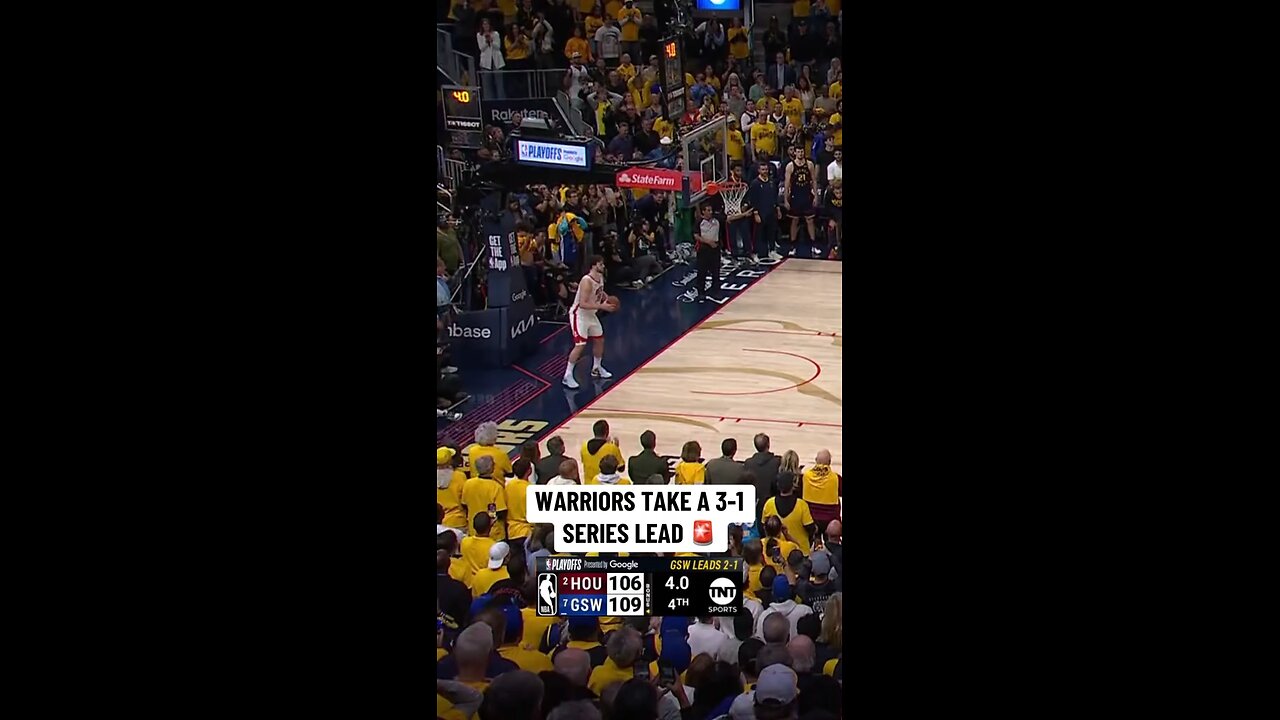 The Warriors take a 3-1 stranglehold on the series against Houston 👀