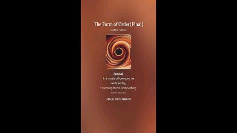 The Form of Order