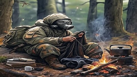 McdIcken, A., Round. Fixing my Blue pants. (P-2).