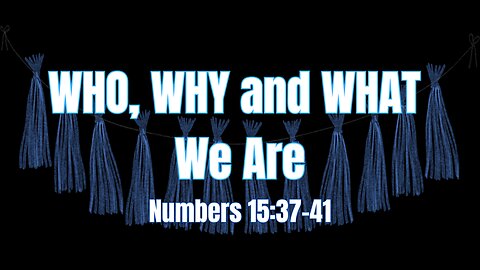 Who, Why and What We Are