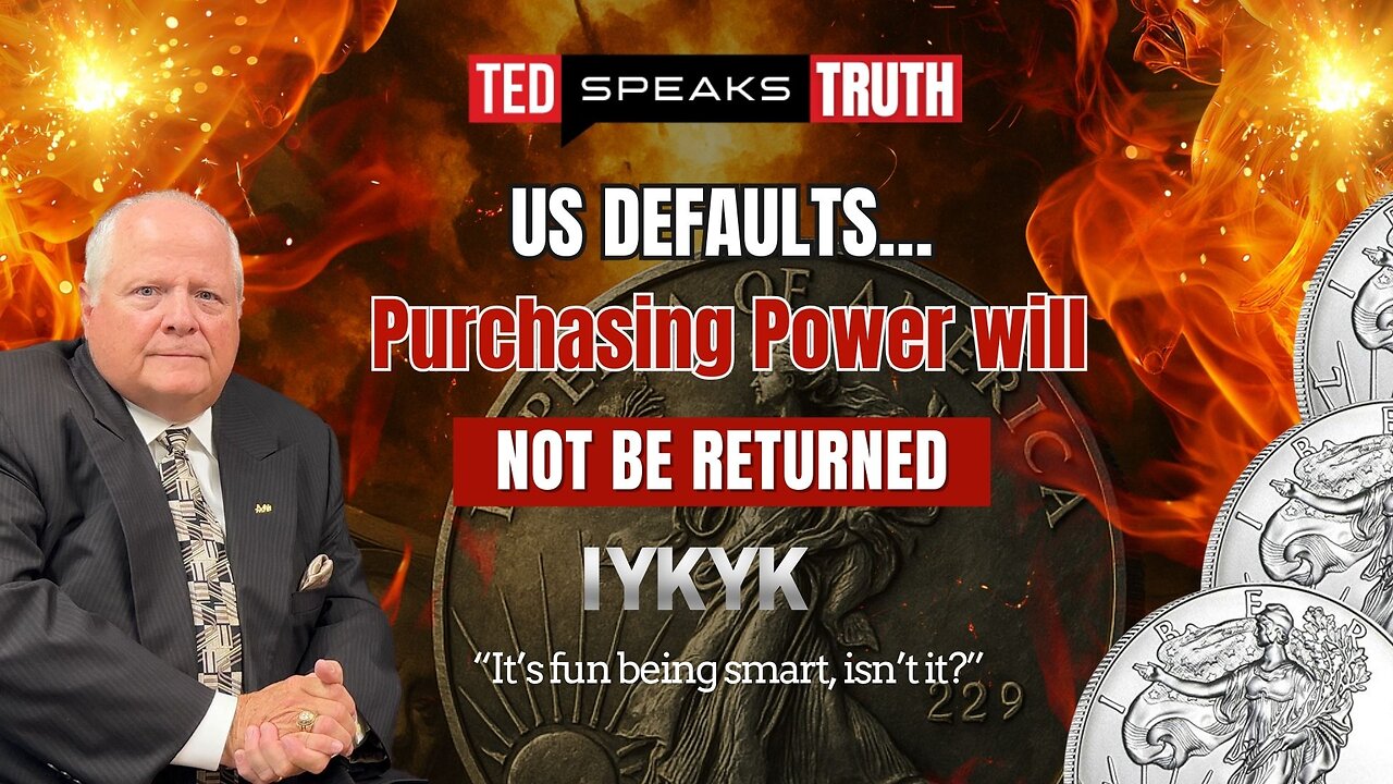 US DEFAULTS… Purchasing Power will NOT BE RETURNED ~I Y K Y K~ “It’s fun being smart, isn’t it?”