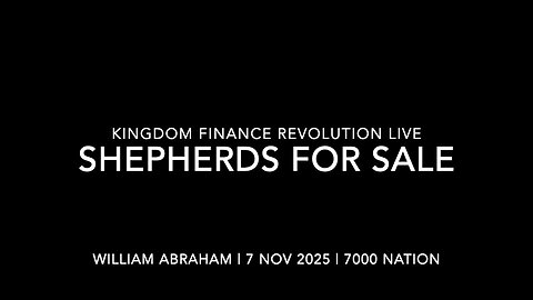 Woke Church—Shepherds for Sale | Kingdom Finance Revolution Live | 7 Nov 2025