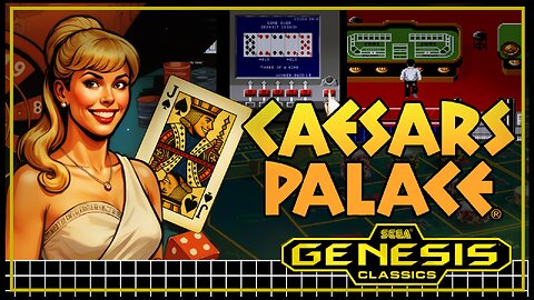 🎰 GAMEPLAY - Caesars Palace - SEGA GENESIS Place your bets on this classic! 🃏💵