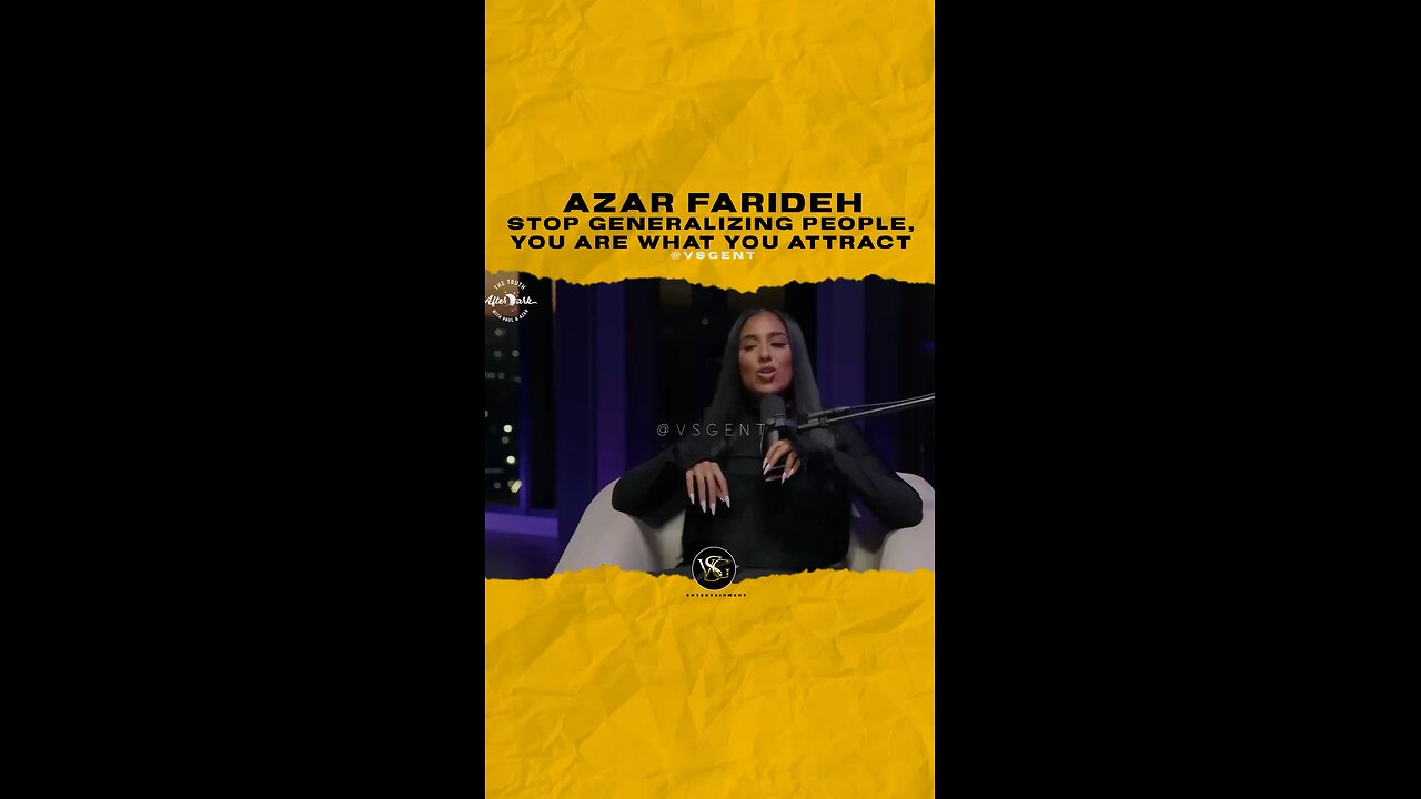 @imazarfarideh Stop generalizing people, you are what you attract