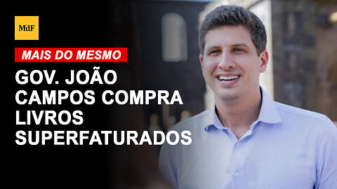 João Campos compra livros superfaturados: R$ 1.690 a unidade