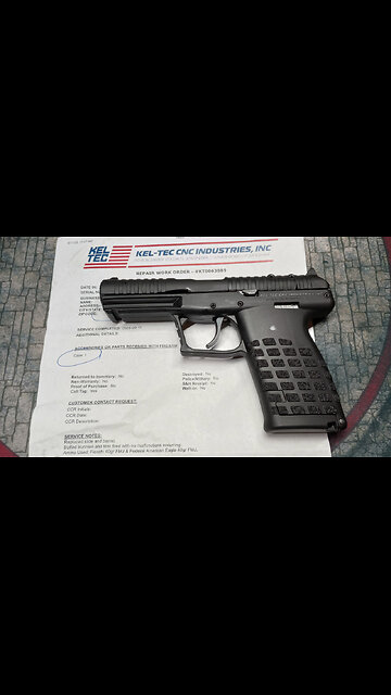 KelTec PR57 Back From Florida's Sunny Beaches - Repaired